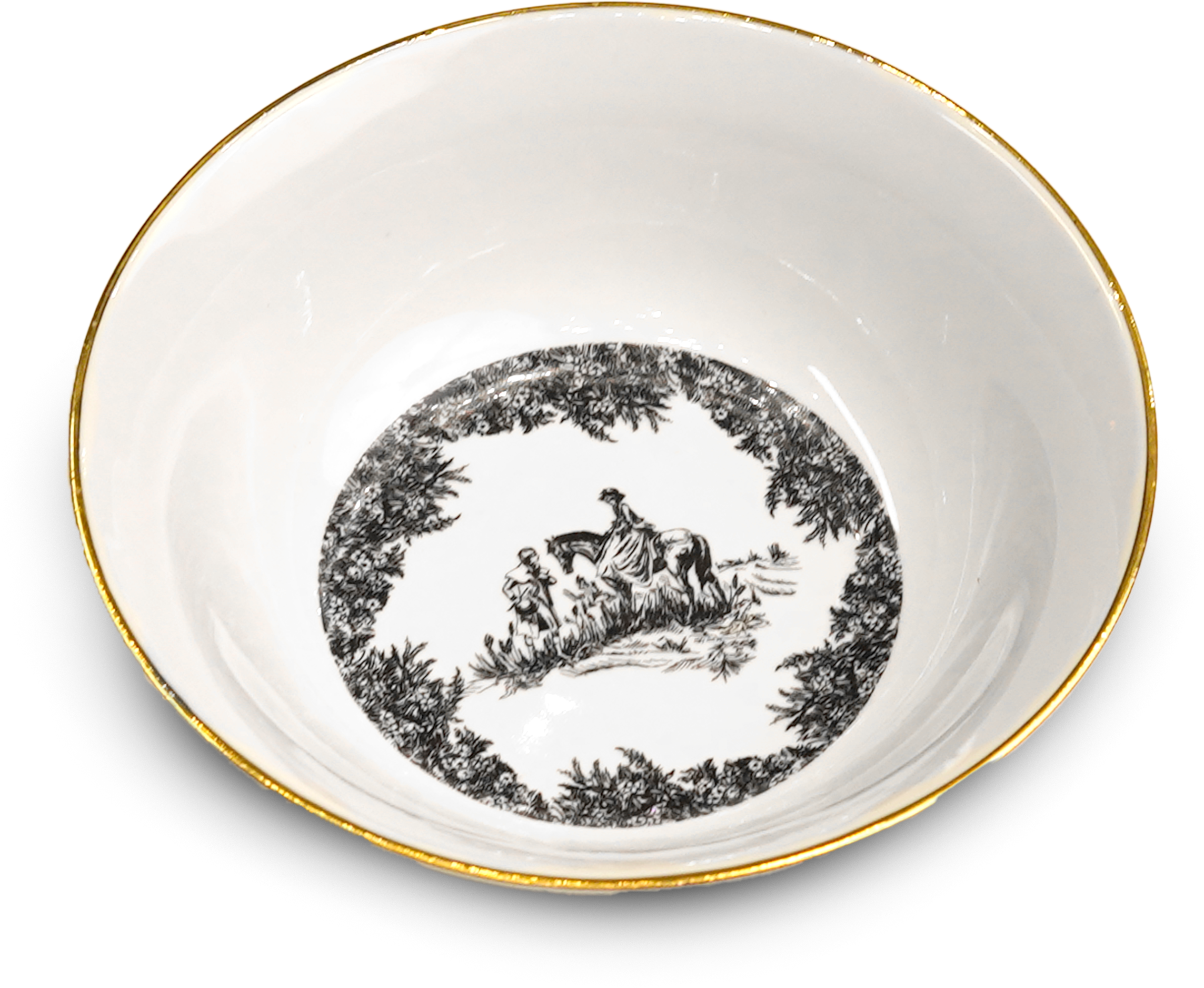 Noir & gold - dinnerware for 4 persons (22 pcs)