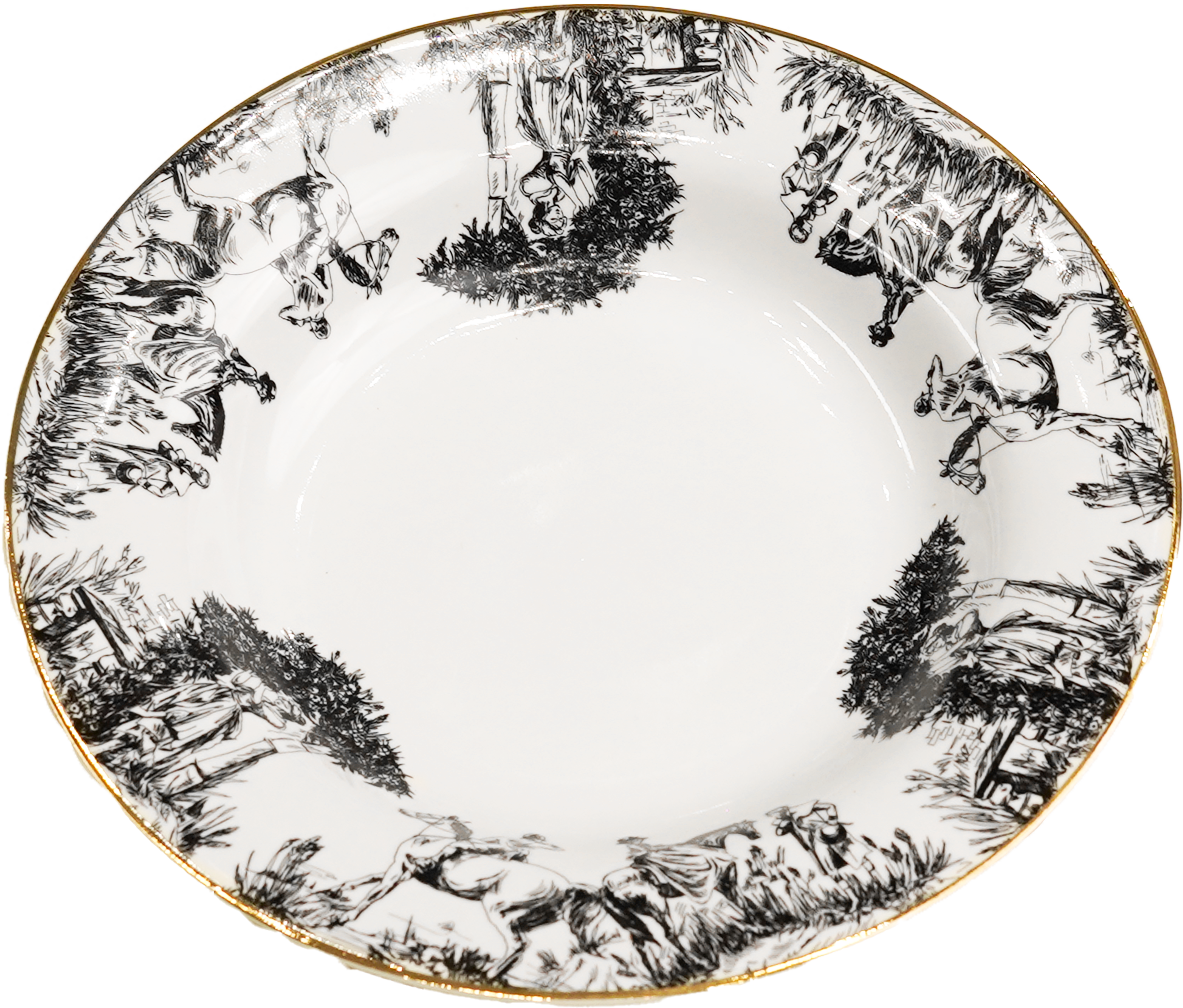 Noir & Gold - Plates for 4 persons (12 pcs)