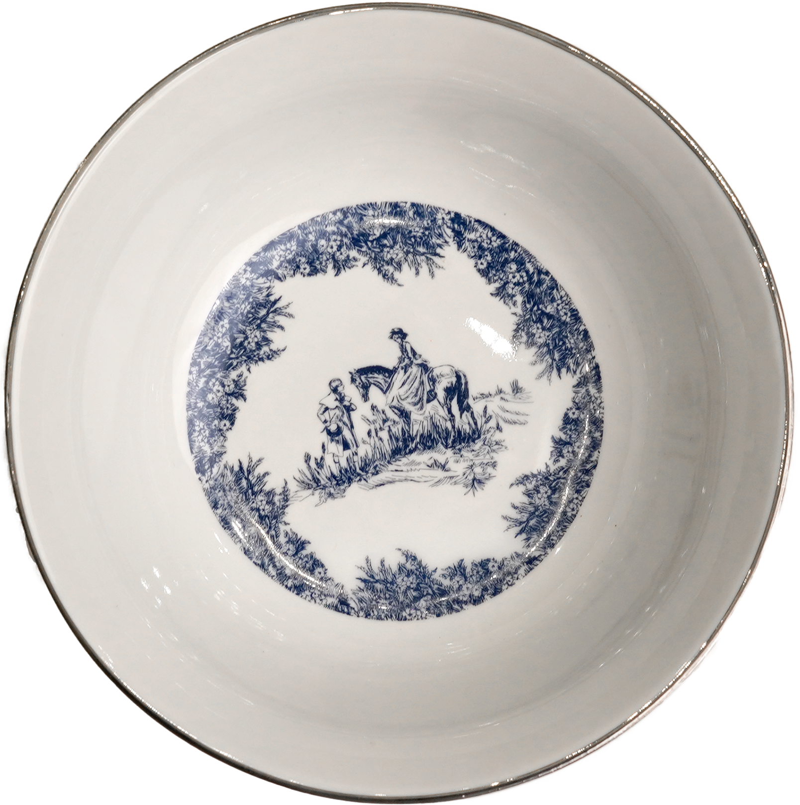 Sapphire & platinum - dinnerware for 6 persons (33 pcs)