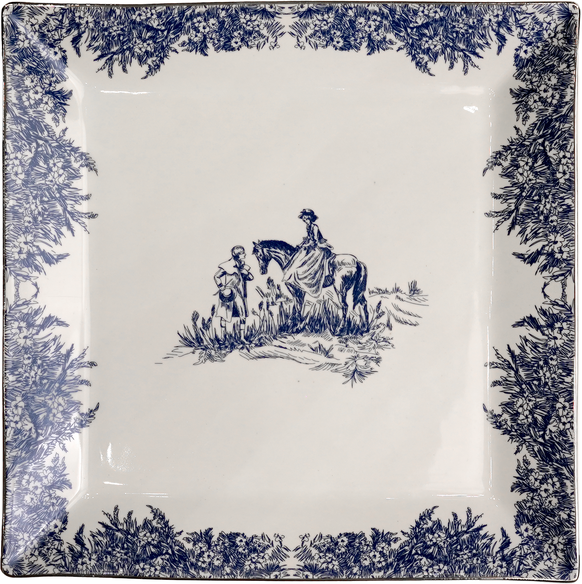 Sapphire & platinum - dinnerware for 6 persons (33 pcs)