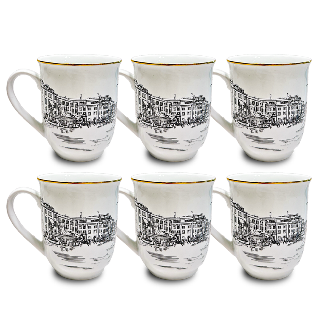 Sunset in Venice Mugs (6 Pieces)
